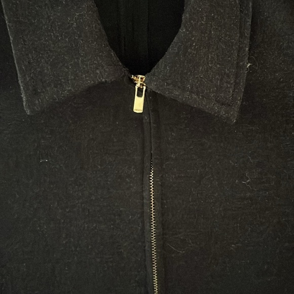 Lacoste Jersey Knit Zip Up Collared Long Sleeve Polo Dress Slate Grey sz 38/US 6 - Picture 3 of 5